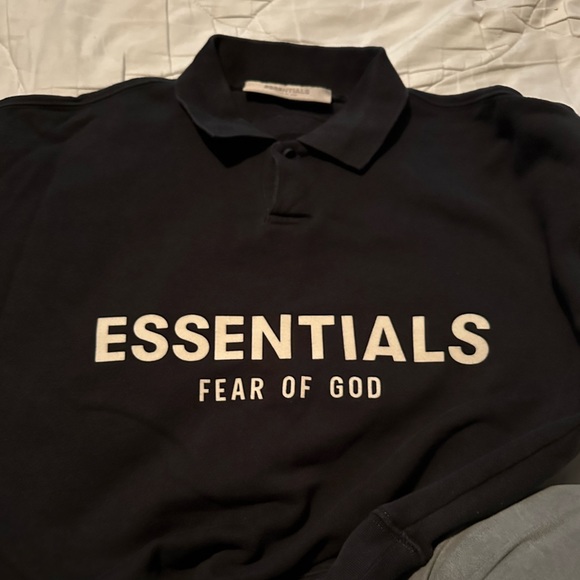 Kids Fear OF GOD collar polo Sweater - Picture 3 of 3
